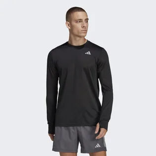 Лонгслів чоловічий Adidas Own The Run Long Sleeve Tee Black Hm8436