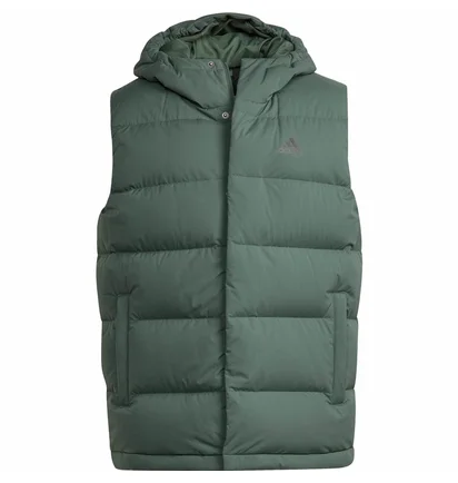 Жилетка чоловіча Adidas Helionic Hooded Down Gilet Green HG6274