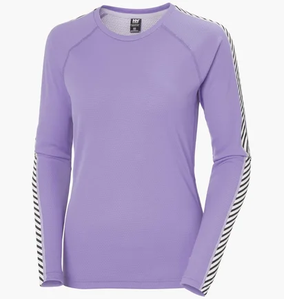 Термобелье женское Helly Hansen Lifa Active Stripe Crew Violet 49413-699