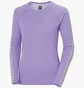 Термобелье женское Helly Hansen Lifa Active Stripe Crew Violet 49413-699