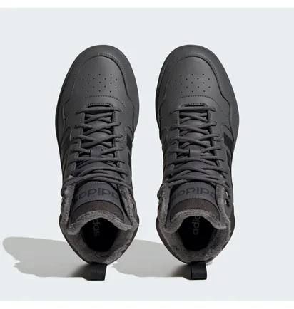 Кросівки жіночі Adidas Hoops 3.0 Mid Lifestyle Basketball Classic Fur Lining Winterized Shoes Black GZ6683