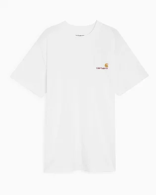 Футболка мужская Carhartt Wip American Script T-Shirt White I029956-02XX