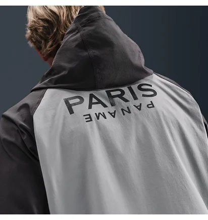 Ветровка мужская Nike Psg M Tch Wvn Wr Fz Jkt Ta Grey/Black HQ4981-060