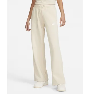 Штаны женские Nike Sportswear Club Fleece Mid-Rise Wide-Leg Sweatpants Beige FB2727-126