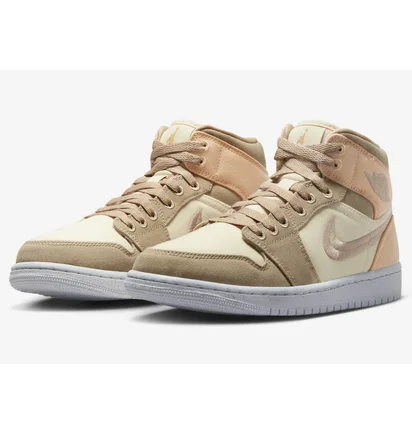 Кроссовки женские Air Jordan W 1 Mid Se Beige DV0427-102