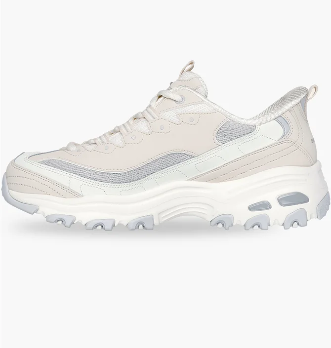 Кроссовки женские Skechers Slip-Ins: DLites Beige/Grey 150537-NTGY