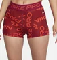 Шорты женские Nike Pro WomenS Mid-Rise 3 Printed Shorts Red FB5457-620