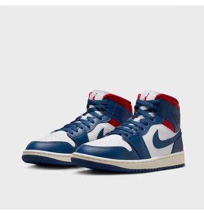 Кроссовки женские Air Jordan 1 Mid Blue/White BQ6472-146