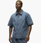 Рубашка мужская Air Jordan Flight Heritage Denim Short Sleeve Shirt Blue FN4653-436