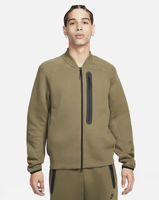 Куртка мужская Nike Sportswear Tech Fleece Bomber Jacket Olive FB8008-222