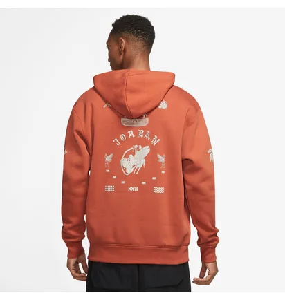 Худи мужское Air Jordan X Umar Rashid Flight Artist Series Hoodie Orange DX9706-812
