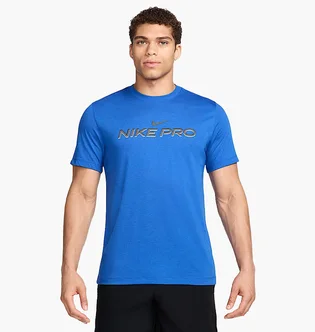 Футболка мужская Nike Pro Fitness Shirt Men Blue FJ2393-480