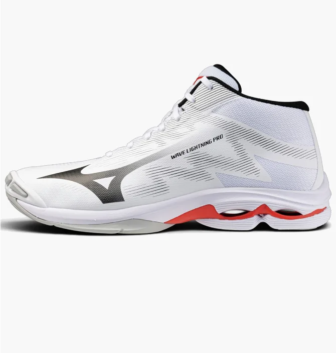 Кроссовки унисекс Mizuno Wave Lightning Pro Mid White V1GA266559