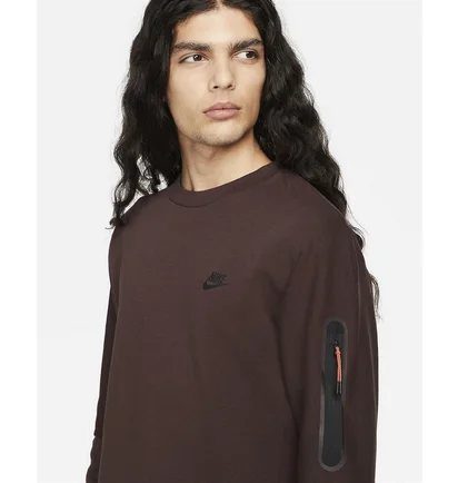 Свитшот мужской Nike Sportswear Tech Fleece Brown CU4505-203