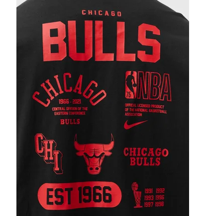 Лонгслів чоловічий Nike Nba Chicago Bulls Courtside Black DA5891-010