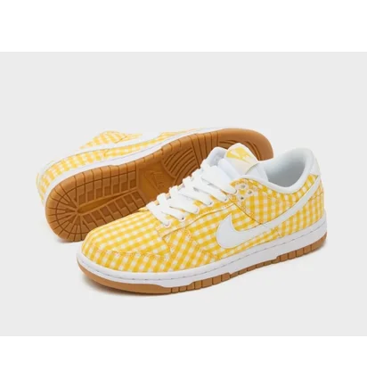 Кросівки жіночі Nike Dunk Low Gingham Yellow DZ2777-700