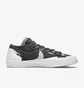 Кроссовки мужские Nike Blazer Low Sacai Grey/White Dd1877-002