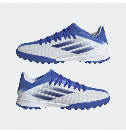 Сороконіжки дитячі Adidas X Speedflow.3 Turf Shoes White/Blue Gw7514