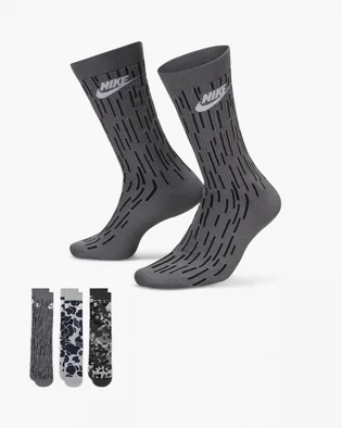 Носки унисекс Nike Evereday Essential Grey (3 пары) Dh3414-902