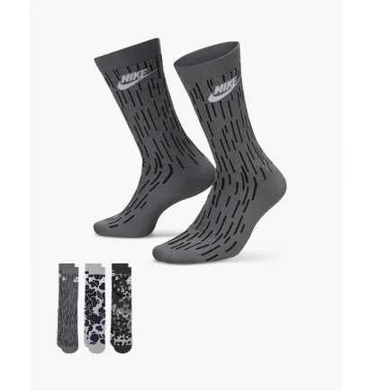 Носки унисекс Nike Evereday Essential Grey (3 пары) Dh3414-902