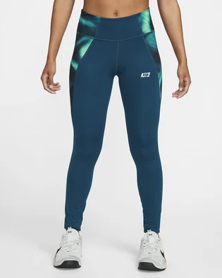 Легінси жіночі Nike One Icon Clash WomenS Mid-Rise Leggings Blue DQ6713-460