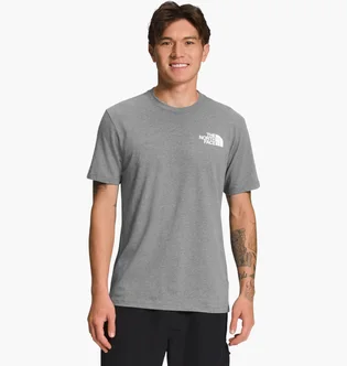 Футболка чоловіча The North Face Short-Sleeve Box Nse Heathered T-Shirt Grey NF0A812HGVD