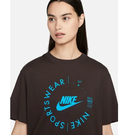 Футболка женская Nike Nsw Tee Bf Prnt Su Black FD4235-220