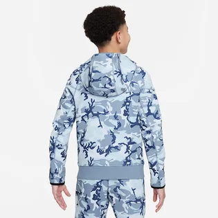 Толстовка детская Nike Tech Fleece Camo/Blue FN9118-493