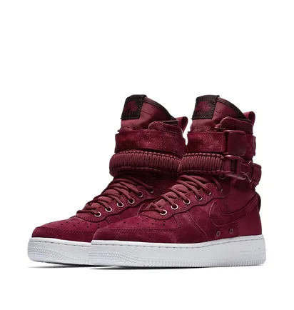 Кроссовки женские Nike Sf Air Force 1 High Bordo 857872-601