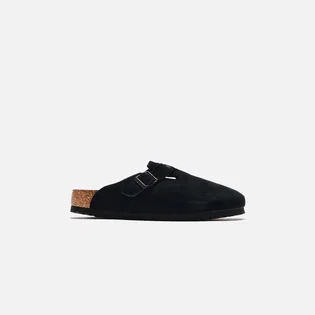 Сандали женские Birkenstock Wmns Boston Soft Footbed Suede Black 660473