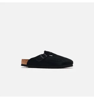 Сандали женские Birkenstock Wmns Boston Soft Footbed Suede Black 660473