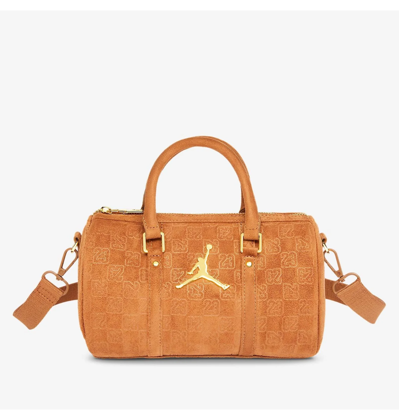 ᐉ Сумка жіноча Air Jordan Suede Monogram Mini Duffel (3L) Brown