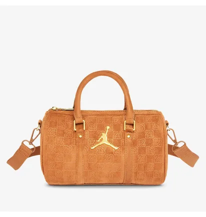Сумка женская Air Jordan Suede Monogram Mini Duffel (3L) Brown MA9209-X6X