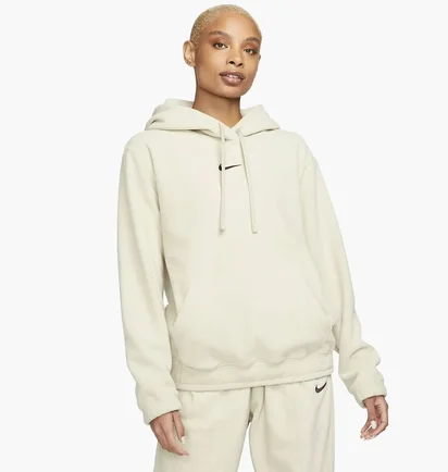 Худи женское Nike Sportswear Pullover Fluffy Therma Warm Hoodie Beige FB8972-206