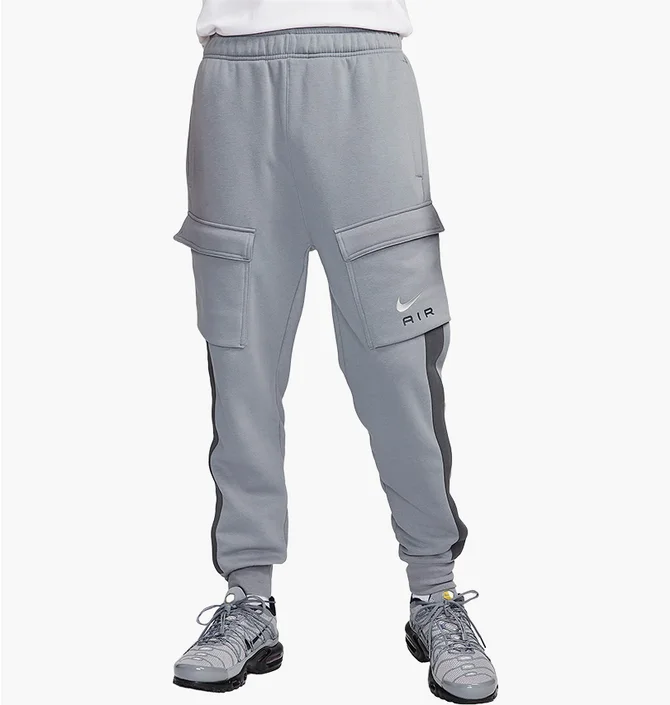Штани чоловічі Nike Air Fleece Cargo Pants Grey FN7693-065