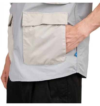Рубашка унисекс Liberaiders Lr Utility S/S Shirt Grey 712032201