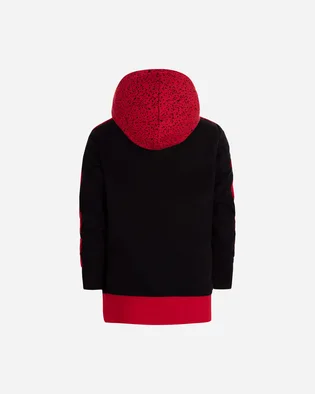Толстовка детская Air Jordan Jdb Air Speckle Flc Fz Hoodie Black/Red 95B778-023