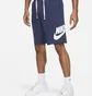 Шорти чоловічі Nike Club Alumni Mens French Terry Blue Dx0502-410