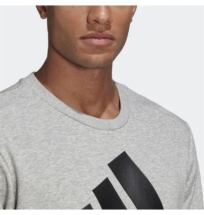 Свитшот мужской Adidas Essentials French Terry Big Logo Sweatshirt Grey GK9077