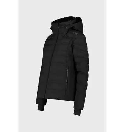 Куртка женская CMP Jacket Fix Hood Feel Warm Black 34W4406-U901