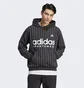 Худи мужское Adidas Pinstripe Fleece Hoodie Black Ib8381
