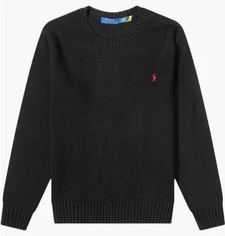 Свитшот мужской Polo Ralph Lauren Cotton Shaker Crew Knit Black 710810846020