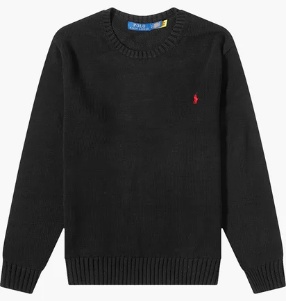Світшот чоловічий Polo Ralph Lauren Cotton Shaker Crew Knit Black 710810846020