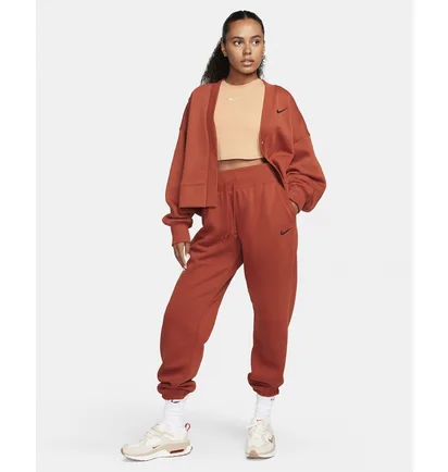 Штаны женские Nike Sportswear Phoenix Fleece High-Waisted Oversized Sweatpants Orange DQ5887-832