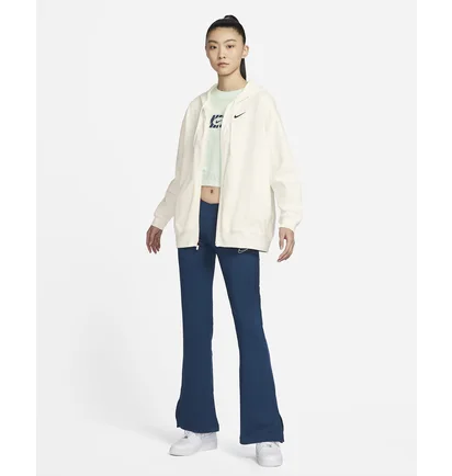 Толстовка жіноча Nike Nsw Jrsy Os Fz Hoodie Beige DM6415-133