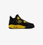 Кроссовки детские Air Jordan 4 Retro Thunder Gs Black 408452-017