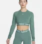 Лонгслив женский Nike Pro Dri-Fit Cropped Long-Sleeve Top Green FV5484-361