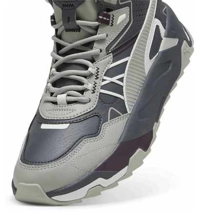 Кроссовки унисекс Puma Trinity Mid Hybrid L Black/Grey 393985-10