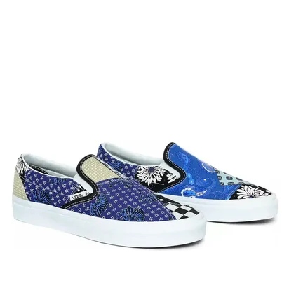 Кеды женские Vans Classic Slip-On Tiger Patchwork Multi VN0A4U381IO