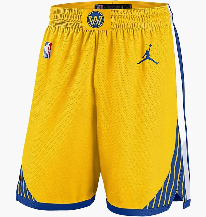 Шорти чоловічі Nike Nba Golden State Warriors Swingman Yellow/Blue CV9560-728